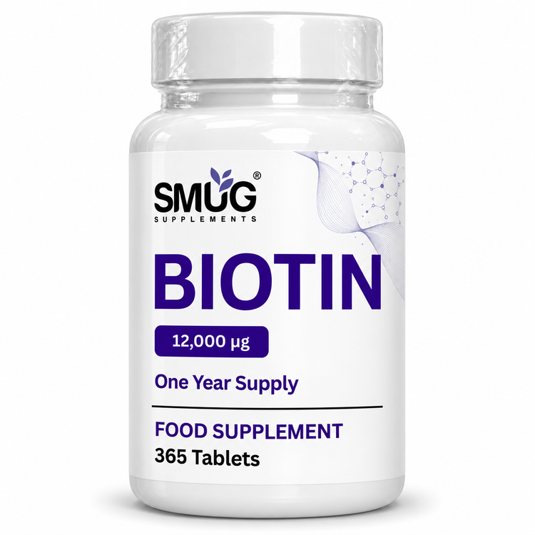 SMUG Biotin bottle, 365 tablets