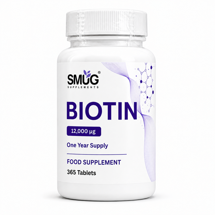 SMUG Biotin bottle, 365 tablets