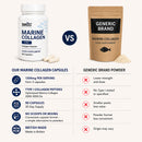 Marine Collagen Capsules – 1200mg Daily Serving – 90 Capsules
