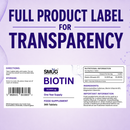 Biotin - 12000mcg Daily Serving - 365 Tablets